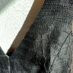 Club Monaco black textured romper, size 4